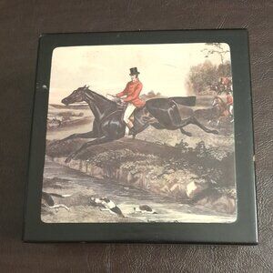 VTG "Tally Ho" Fox Hunt Coasters in Wooden Box